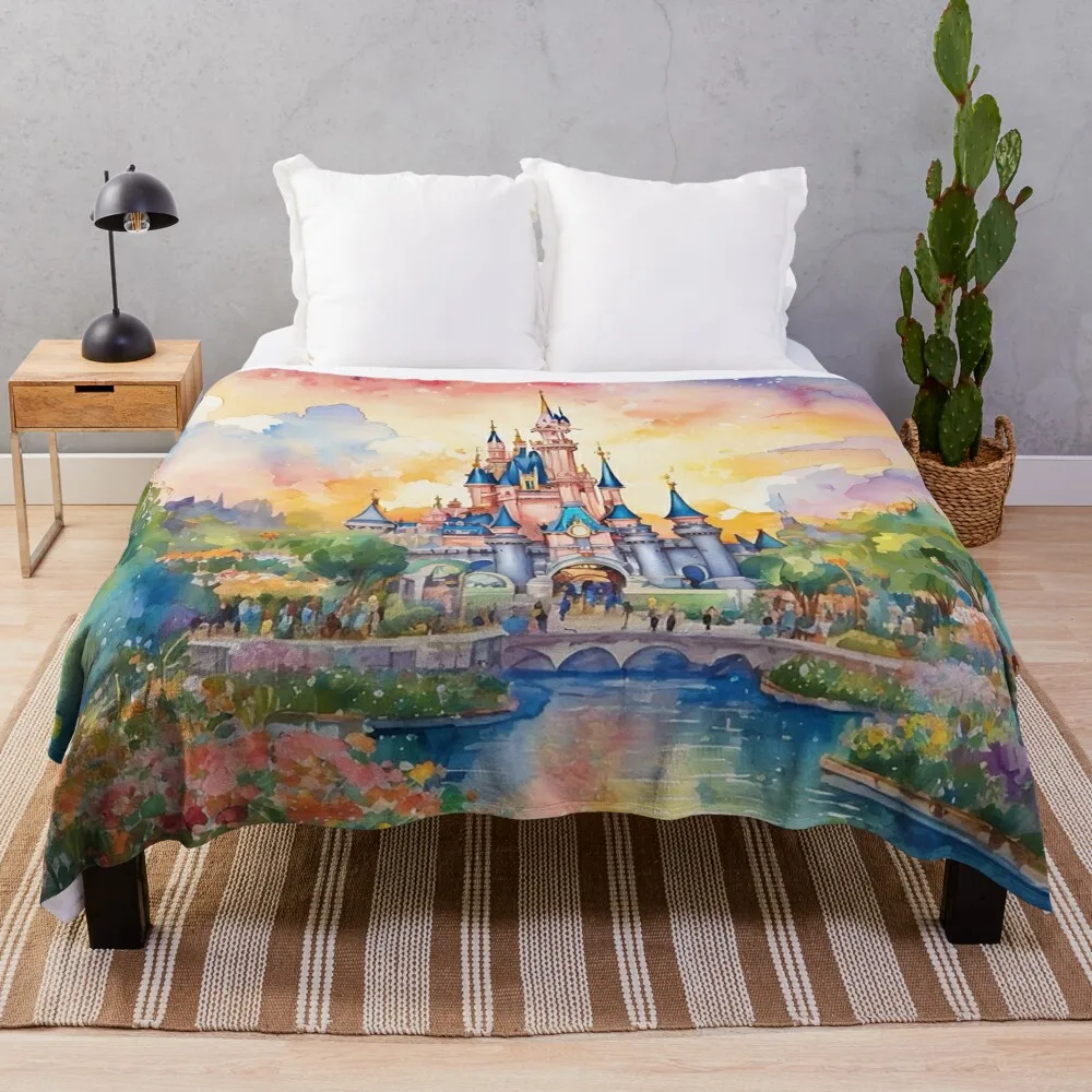 

Happiest Place Throw Blanket Single christmas gifts for winter Luxury Throw Blankets