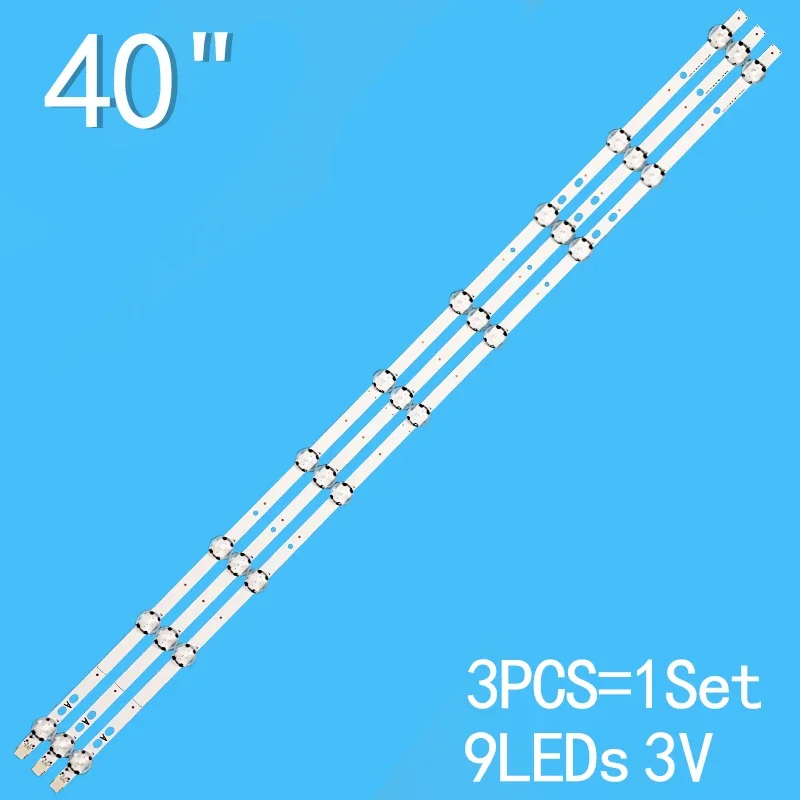 3PCS 745MM LED Backlight Strip For JL.D40091330-078AS-M-V01 LT-40C860 40C880 40C890 17DB40H DLED40UHDHDRS TV VES400QNDS-2D-N13 led backlight strip for jl d49051330 078hs c 078as 49l2863dg lt 49c790 49ao4usb 49l3863db 49l3653db lt 49c670 svv490a32a