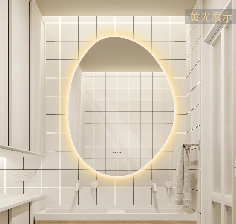 

Round Decorative Bath Mirrors Washroom Decorative Self Haircut Gold Wall Shower Bath Mirrors Ronde Spiegel Bath Mirrors LG50JZ