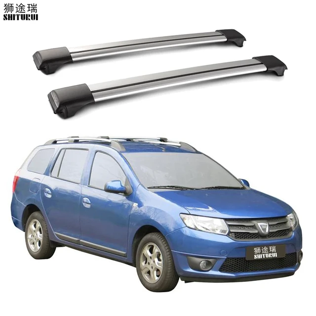 Barres de toit en alliage d'aluminium, 2 pièces, pour Dacia Logan MCV 5  portes Estate 2013 – 2021 (Rails) barres latérales croisées, porte-bagages  - AliExpress