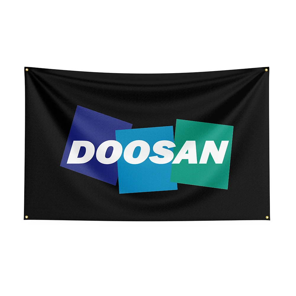 

3X5ft Doosans Flag Polyester Printed Excavator Banner For Decor ft Flag Decor,flag Decoration Banner Flag Banner