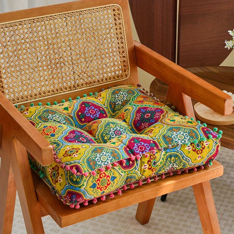 Bohemian Tatami Cushion for Sitting, Lazy Stool for The Floor,Home Balcony Window Seat Cushion,Soft Mat for The Floor,large