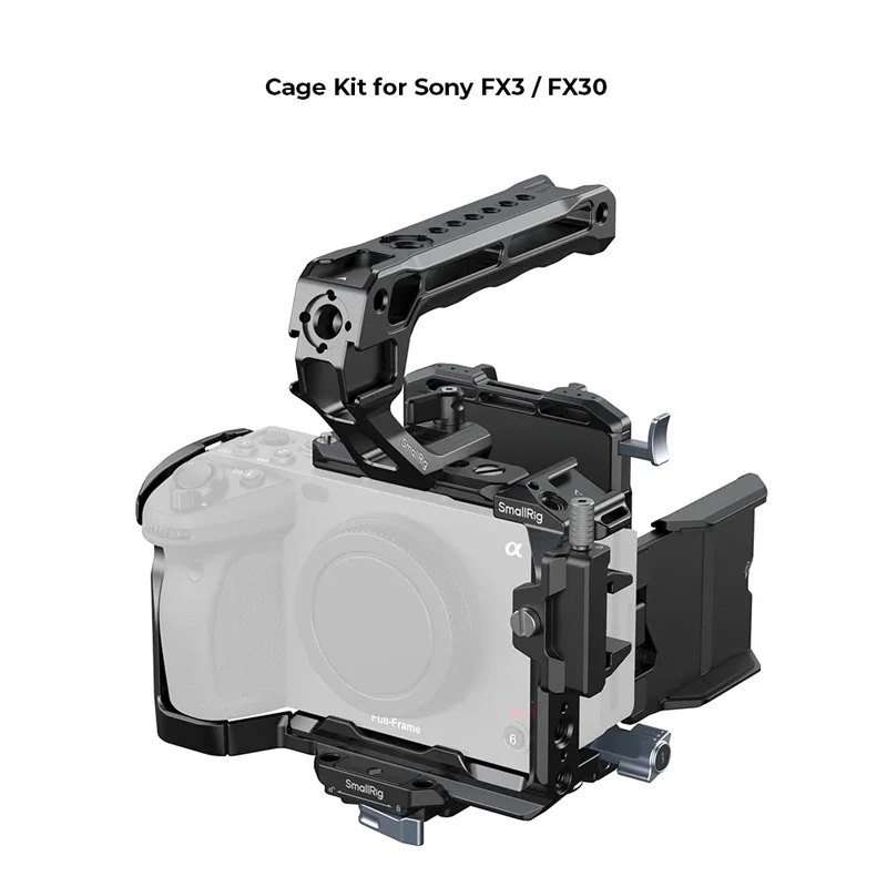 SmallRig FX3 / FX30 Camera Cage for Sony FX3 / FX30 with Top Handle V ...