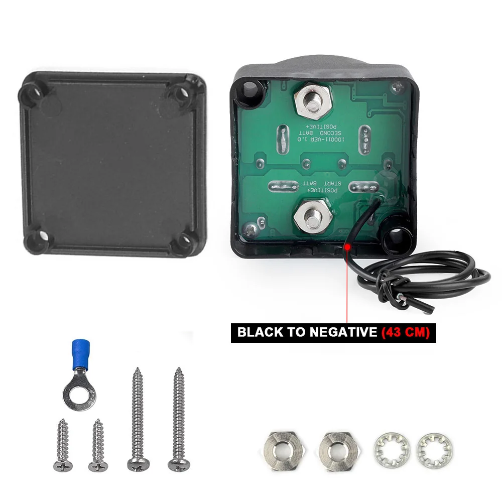 Kit De Aislador De Batería Dual De 140 Amperios, Cargadores