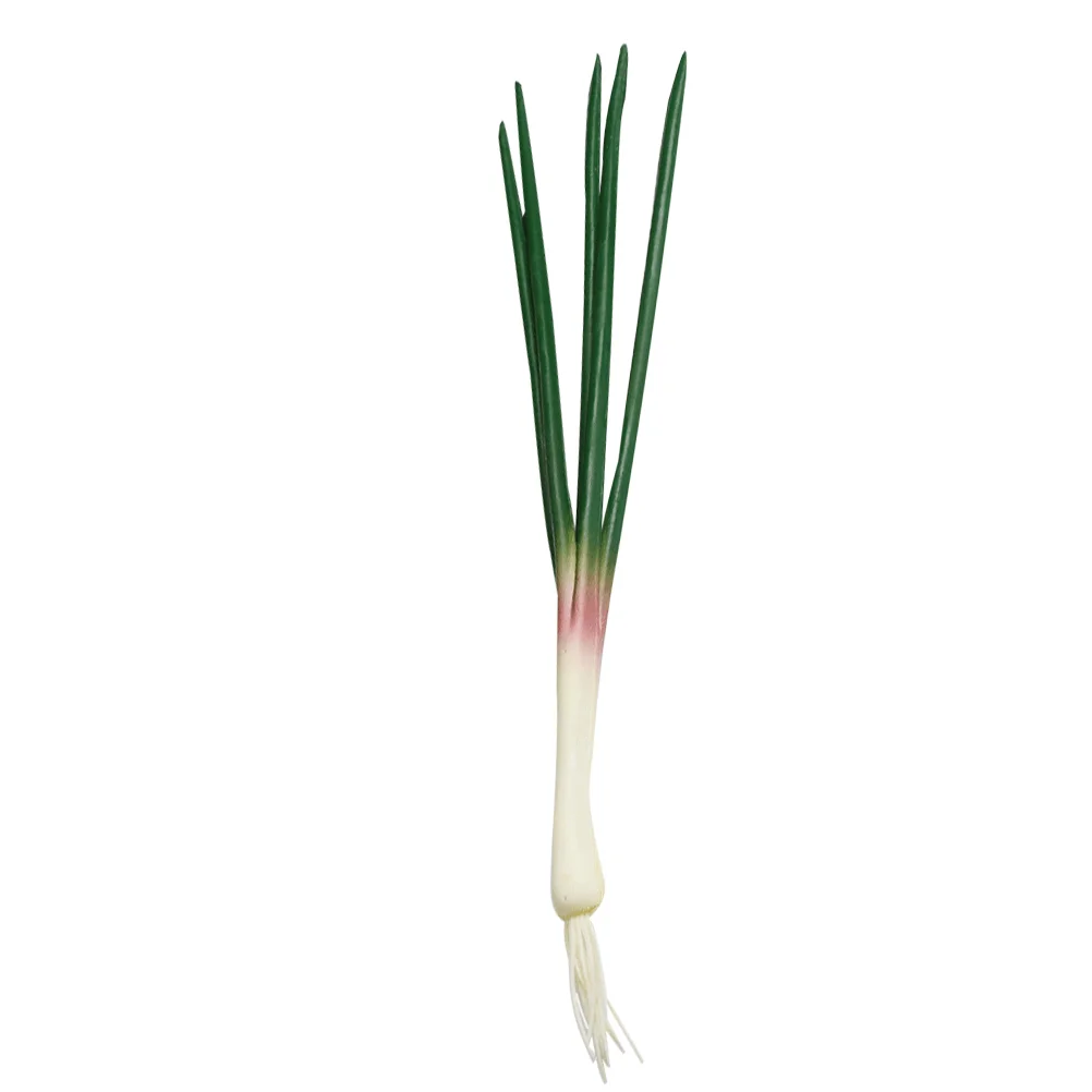 Simulated Onion Model Artificial Vegetable Decorations Realistic Scallions Ornament Models Fake Green Onions