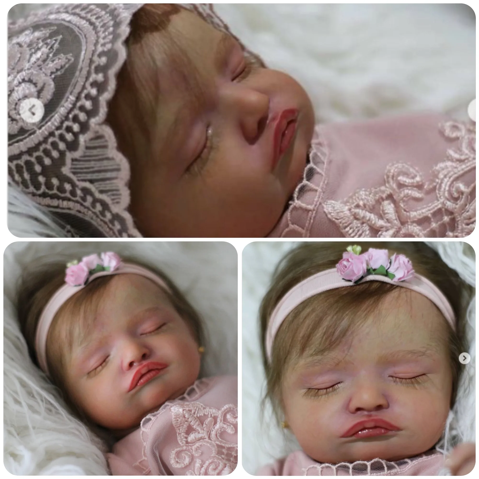 45cm Reborn Doll Kits Rosalie Bebe Reborn With Cloth Body Painted