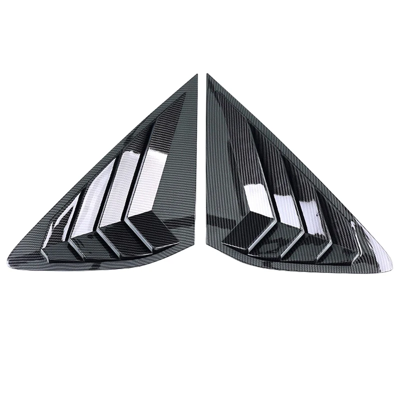 

1 Pair Carbon Fiber Style ABS Car Rear Quarter Window Louver Shutter Cover Trim Fit for Honda Accord 11th Gen 2023 2024