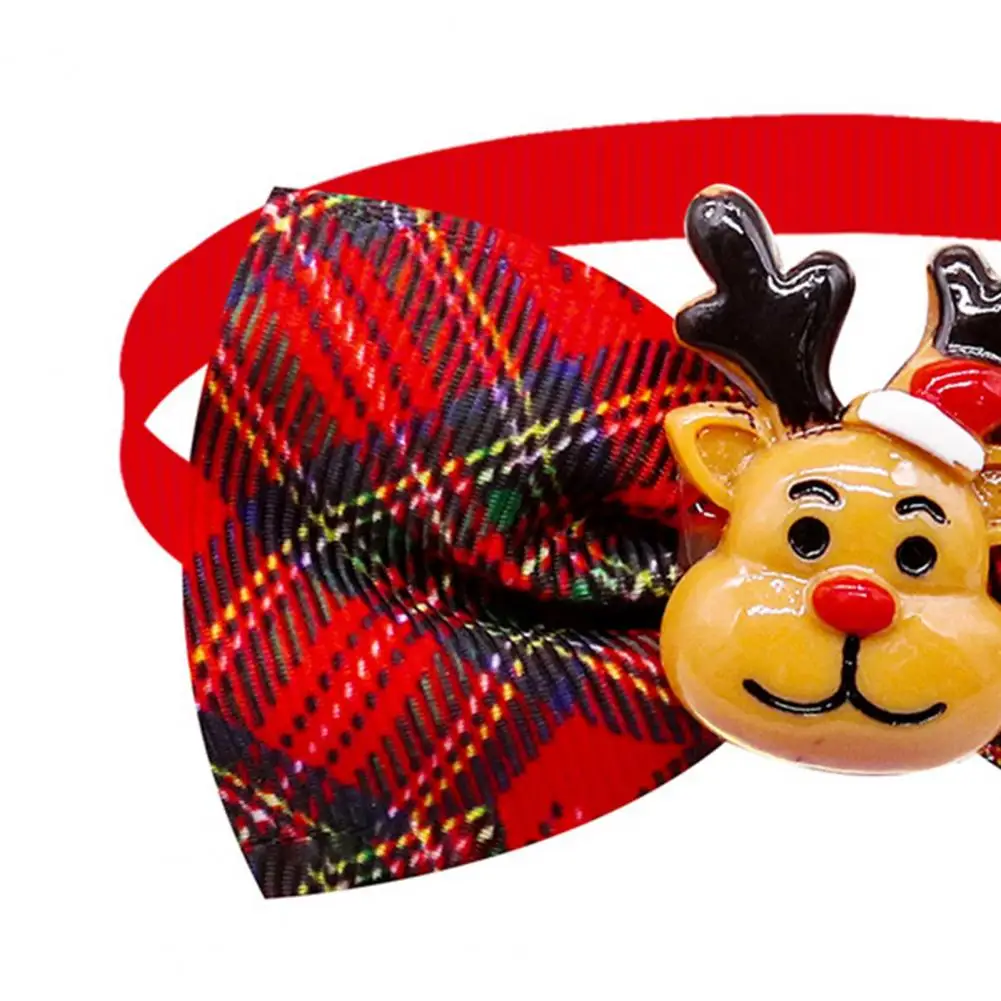 Dog Christmas Bow Tie Xmas Themed Dog Cat Collar Necktie For Pet
