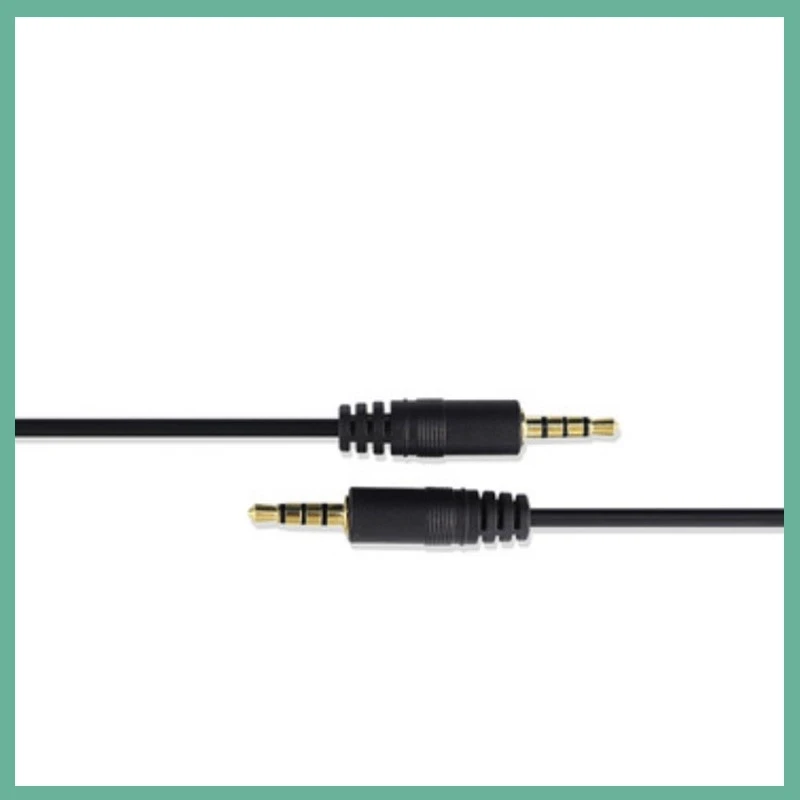 1개입 3.5mm to 3.5mm 잭 오디오 연장 케이블 남성-남성 스테레오 AUX 4극 케이블 어댑터 (자동차 헤드폰 스피커용) 금도금
