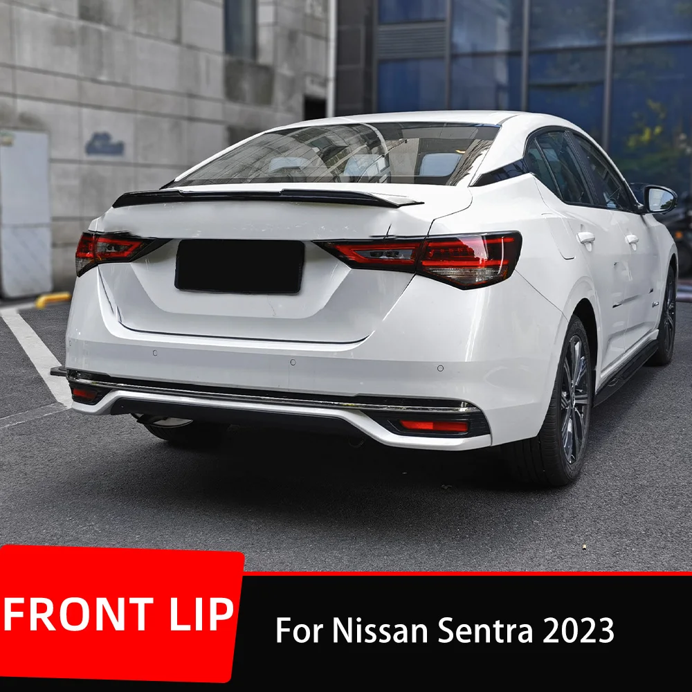 

For Nissan Sentra Sylphy 2023 2024 Rear Trunk Lid Car Spoiler Wings Sport Tuning Exterior ABS Plastic Black Carbon Accessories