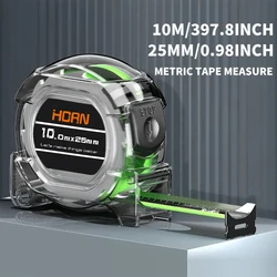 Fluorescent Tape Measure - Precision, Thickened Scale, Waterproof & Wear - Resistant (10M 25mm 1PC)