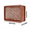 Wooden Money Bank Saving Money Box 10 000 Saving Challenge Money Saver with Money Target Decorative Wood Cash Bank Piggy Bank 6