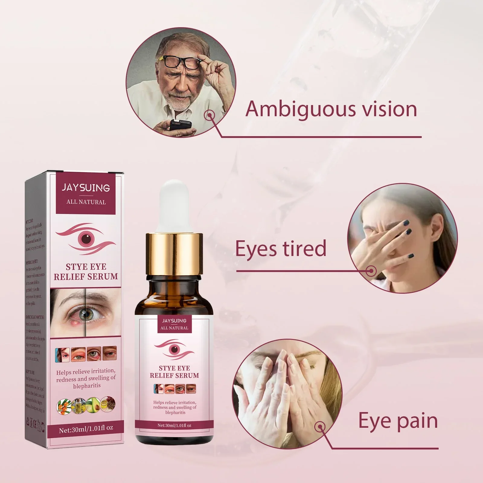 30ml Eye Sweet Soothing Essence Relieving Eyes Sweet Youth Moisturizing Eye Essence Treatment Bags Moisturizing