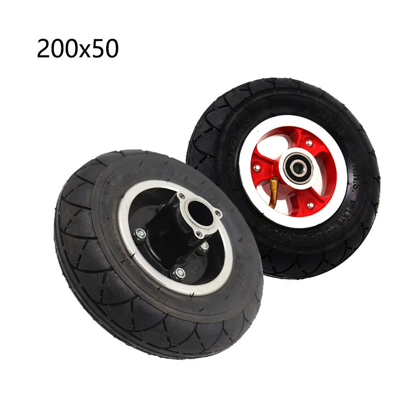 Per Scooter Elettrico 200X50 Camera D'Aria Pneumatico Esterno Con Mozzo Ruota Rasoio E100 E150 E200 Espark Crazy Cart Scooter