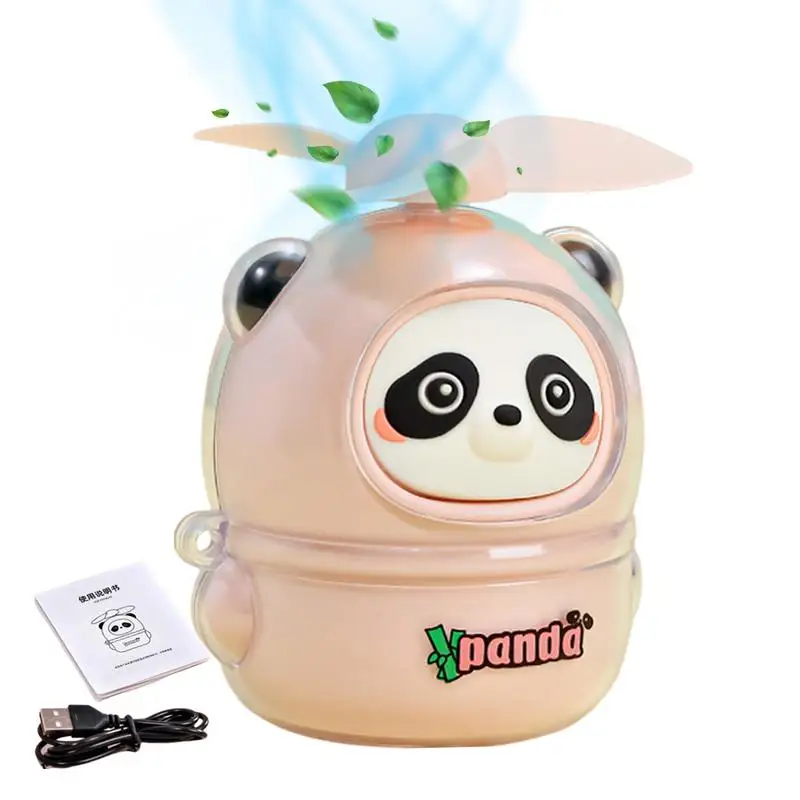 

Portable Personal Fan USB Mini Handheld Personal Desktop Fan Electric Powered Cartoon Panda Mini Cooler Fan Pocket Cooling Fan