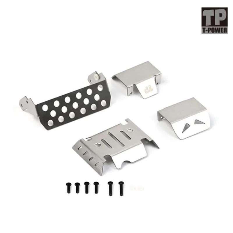 Stainless Steel Front Skid Plate Metal Chassis Armor For CROSS RC 1/8 EMOX RC Car Electric Remote Control Model Crawler Accessor