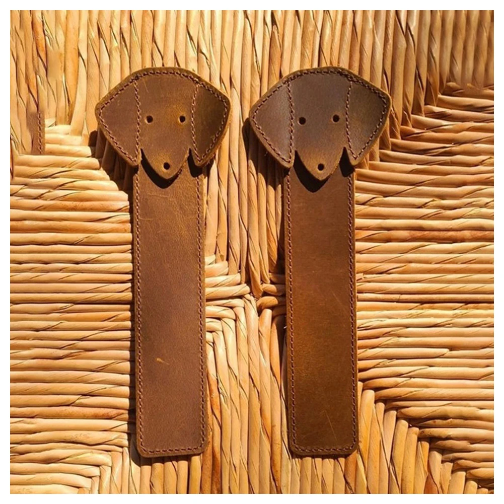 Creative 3D Stereo Bookmark leather Cute Cartoon Animal Marker Kids Gift School Stationery Supplies