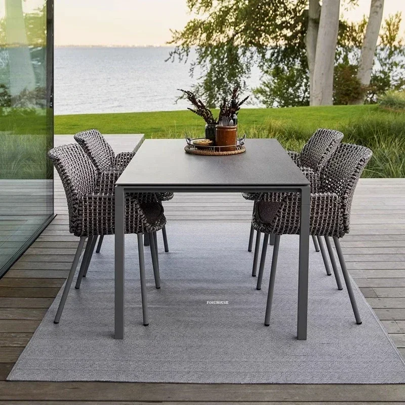 Outdoor Rattan Patio Dining Set 4