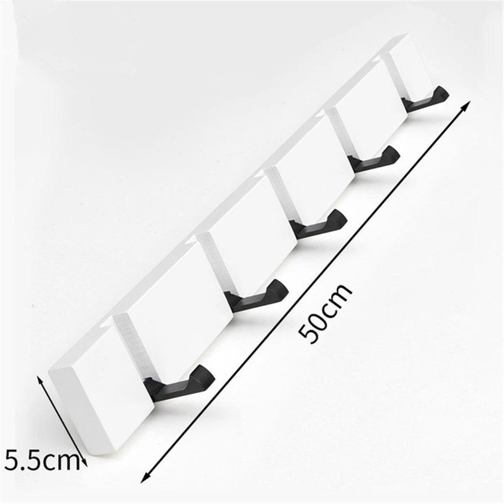 Foldable Coat Rack Bamboo Hallway Hat Hook Hanger Bedroom Door Wall-Mounting Hook Living Room Kitchen Toilet Wall Wooden