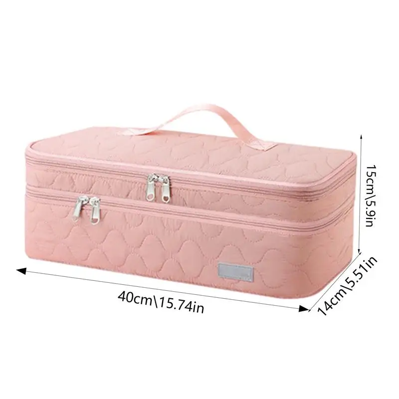 Campervan Hair Tools Travel Bag Double Layer Hair Dryer Storage Case Hair Styling Tools Bag Curling Irons Bag For RV Home 6
