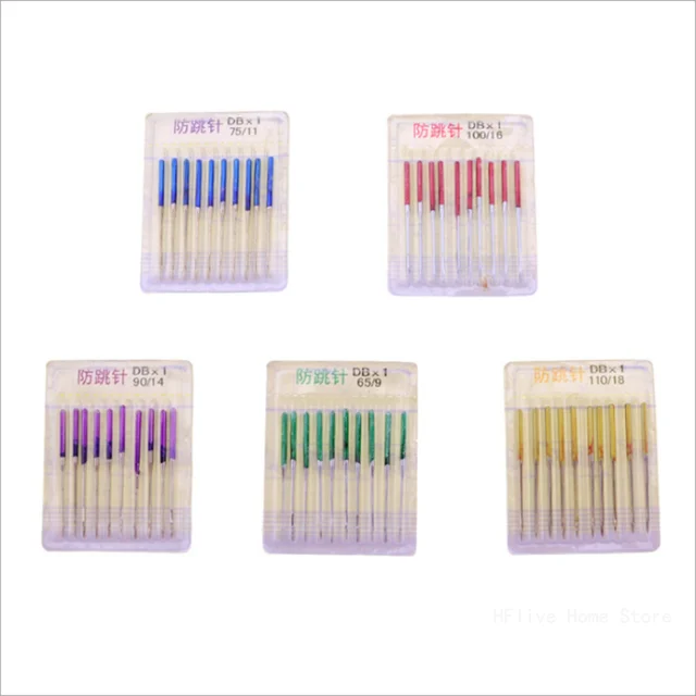 10pcs/set Sewing Stretch Industrial Machine Anti-jump Needle Elastic Cloth Sewing Needle Accessories Sewing Tools 6