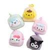 Wholesale 20pcs/lot 4inch Kuromi Melody Plush Toys Keyring  Purse Pendant Wallet Coin bag Backpack for Children Gift Girl Doll 1