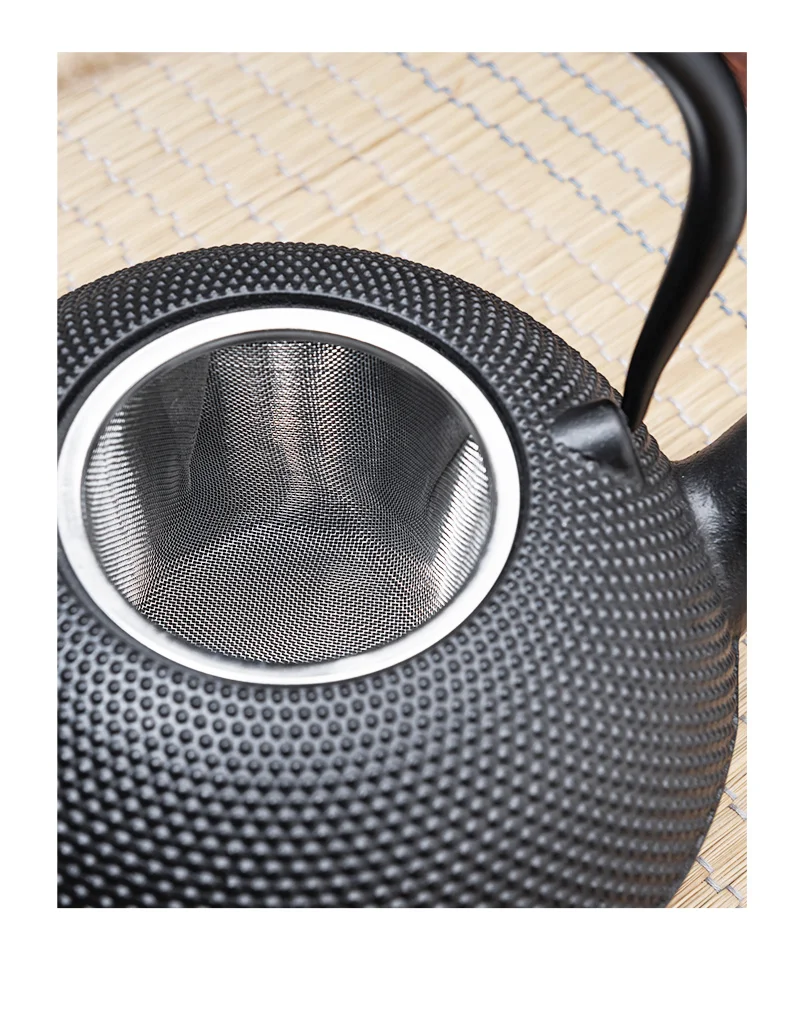 Description Picture 5 of itemGIANXI Iron Tea Pot with Stainless Steel Infuser Cast Japanese Iron Teapot Oolong Tea Kung Fu Tea Puer Tea Tea Kettle
