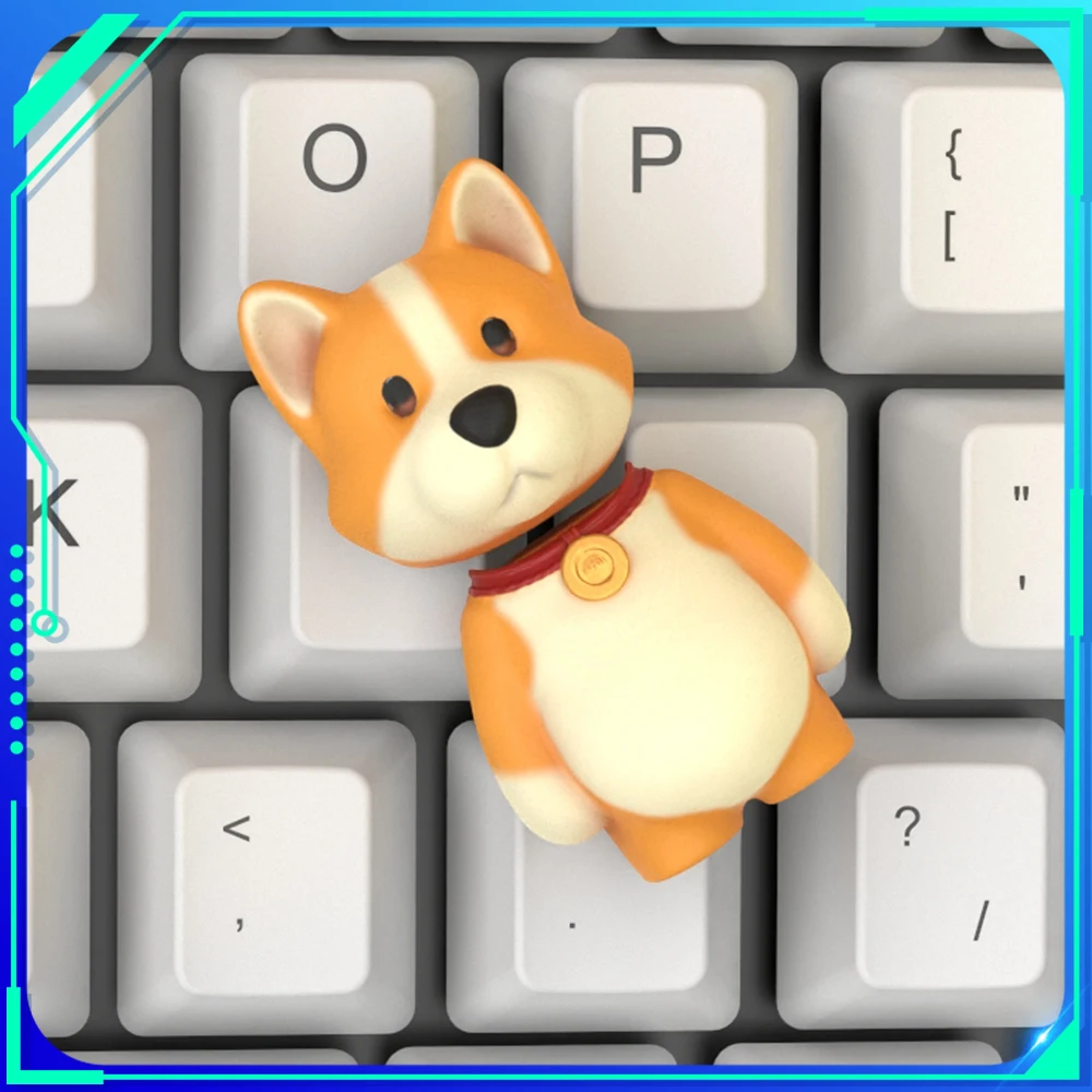 

Механическая клавиатура CEKE с животными, колпачки для клавиш, 3D игровые колпачки с паром из смолы, милые Креативные колпачки для клавиш, настольные подарки