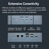 13th Gen Intel Core i7-1360P Mini PC 2x DDR5 Slots M.2 NVME SSD Thunderbolt4 WiFi6 8K UHD Windows 11 HTPC Office Gaming PC 2