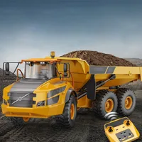 Large RC Truck Boy Toys 1:20 Double Rc Dumper Cars Trucks Remote Wireless Car Tractor Articulated Dump Engineering Car Toys Gift 1