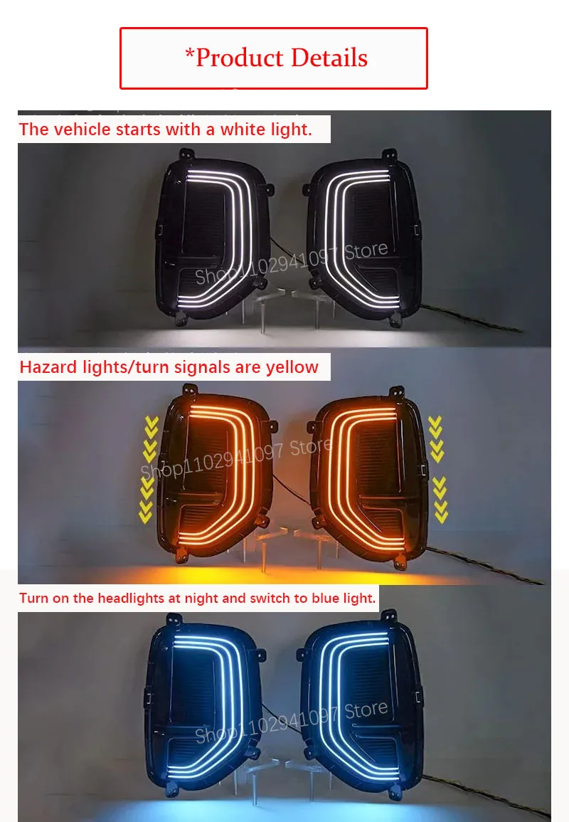 체리 티고 9X 테넷 T9 이브로 S900 20252027용 차량 DRL 안개등, 지시등, 앞 좌우 램프, 자동차 액세서리