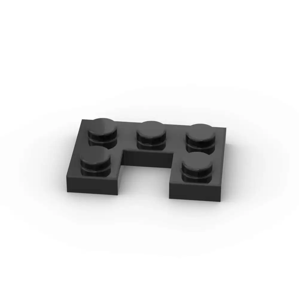MOC 10PCS 73831 수정된 2x3 1x1 컷아웃 빌딩 블록 하우스 플레이트 보드 부품 벽돌 입자 장난감 어린이 생일 선물