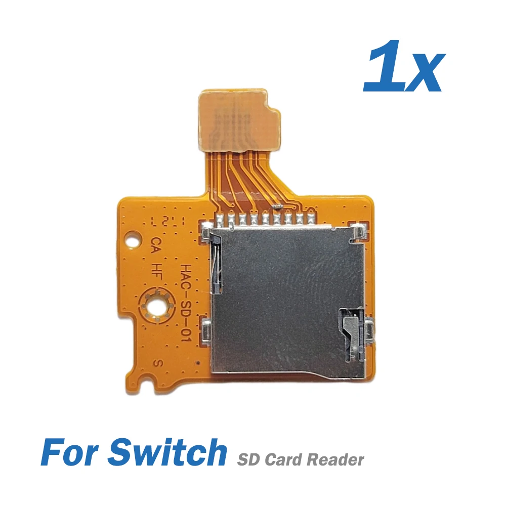 Ranura para lector de tarjetas SD, ranura para tarjeta de memoria para Nintendo Switch, reemplazo de placa de tarjeta TF de alta precisión, 1/5/10 Uds.