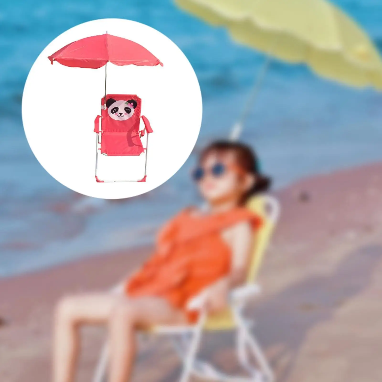 Child Folding Beach Chair with Umbrella Camping Chair for Sun Kids Fishing Child Folding Beach Chair with Umbrella Camping Chair for Sun Kids Fishing