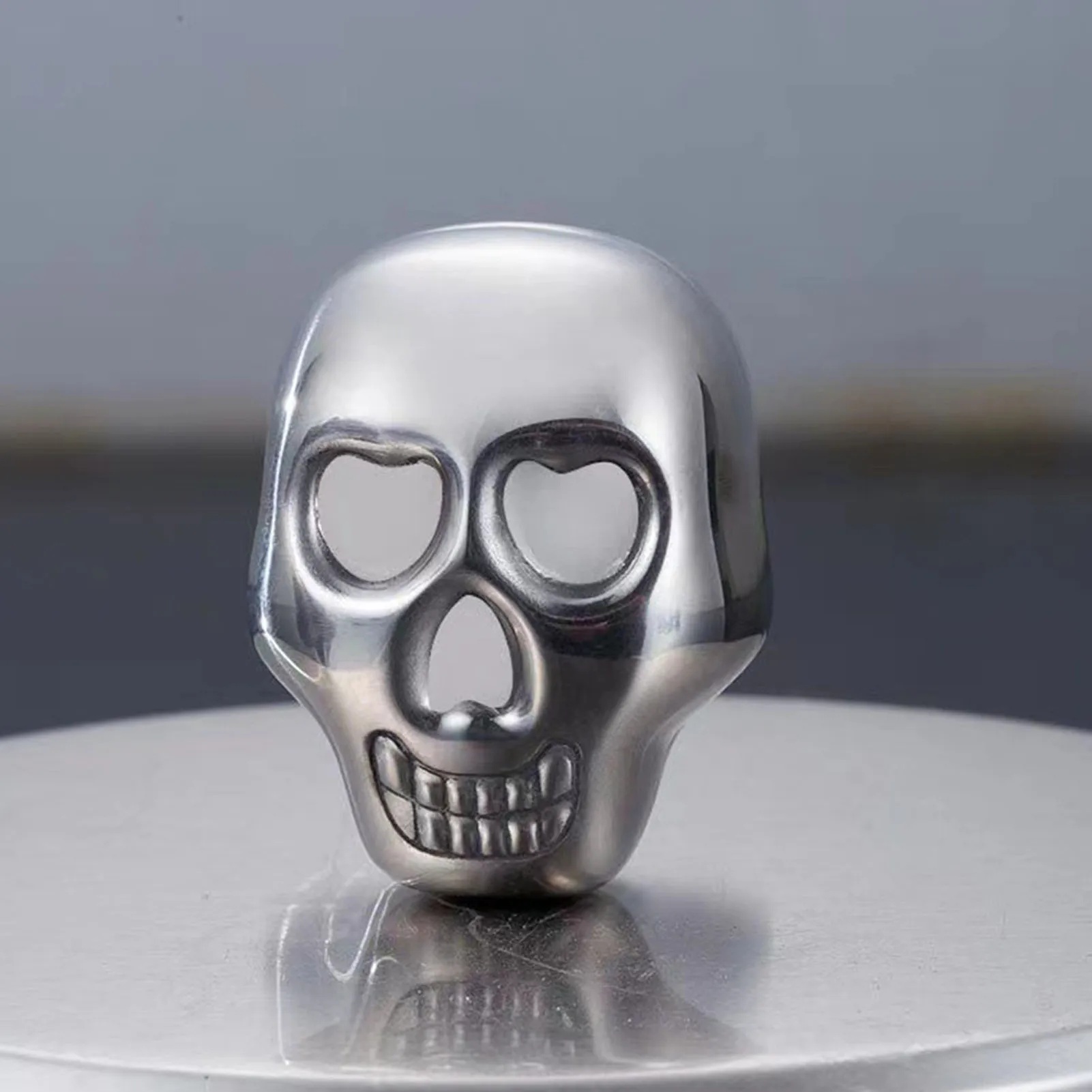 Ice Cubes Whiskey Stones Stainless Steel Wine Ice Cubes Skull Head Shaped Refreezable Chilling Ice Cubes Your Favorite Beverage Juice Drinking Supplies