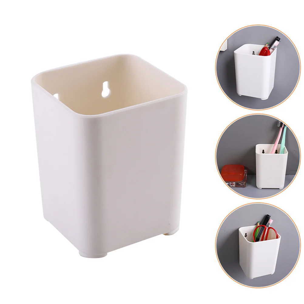 

2 Pcs Multifunction Organizer Office Desk Bathroom Makeup Brush Holder Abs Pen for