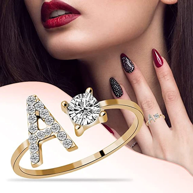 Fashion Love Letter Rings for Beloved Stainless Steel Wedding Women Ring  Jewelry | eBay