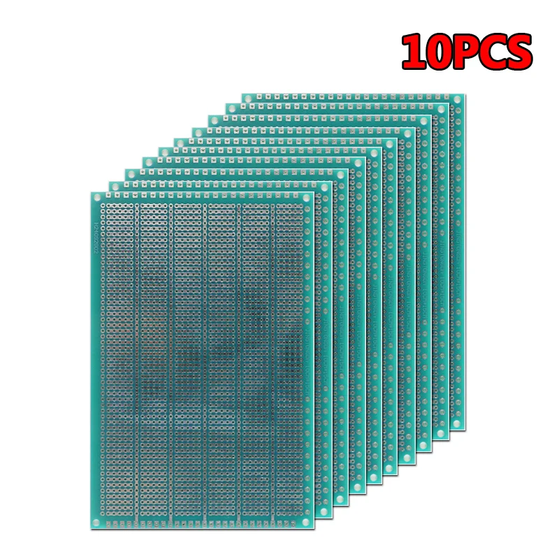 10*15CM 단면 스프레이 틴 그린 오일 5홀 1.6 두께 2.54/5.08 간격 PC 회로 보드 범용 보드