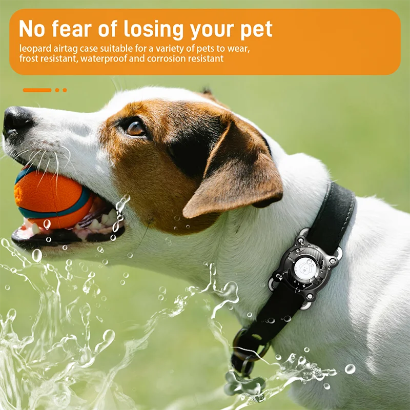 Vothoon Waterproof Case for Apple Airtag Protective Case Cover for Dog Cat Locator Tracker Anti lost Device Keychain 4