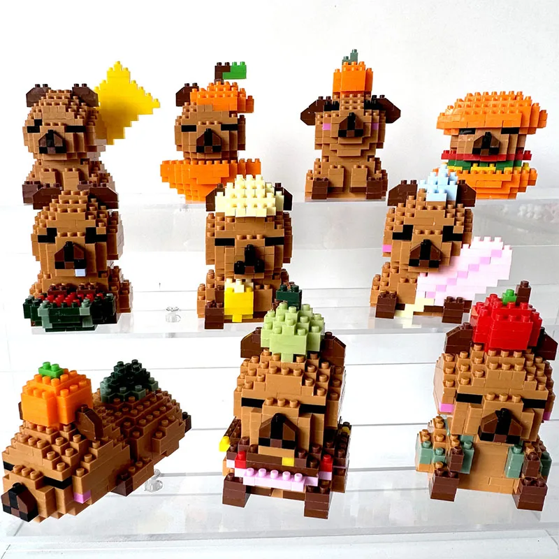 EIROVYA Mini Capybara Bloques De Construcción,Bloques Construccion