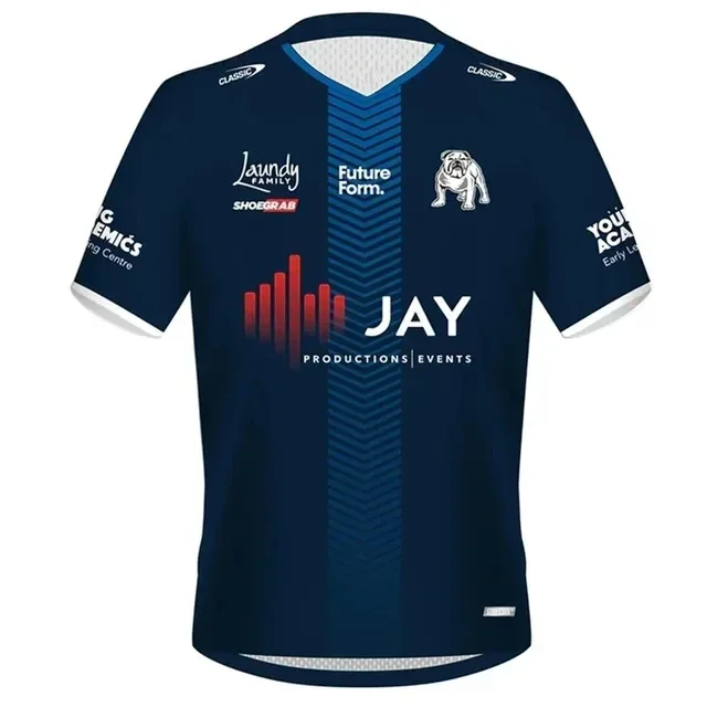 thumbnail image 1 of Camiseta polo Bulldogs 2024 / Camiseta de rugby de entrenamiento - Talla para hombre: S-5XL (nombre y número impresos) Calidad superior, 1 of 5