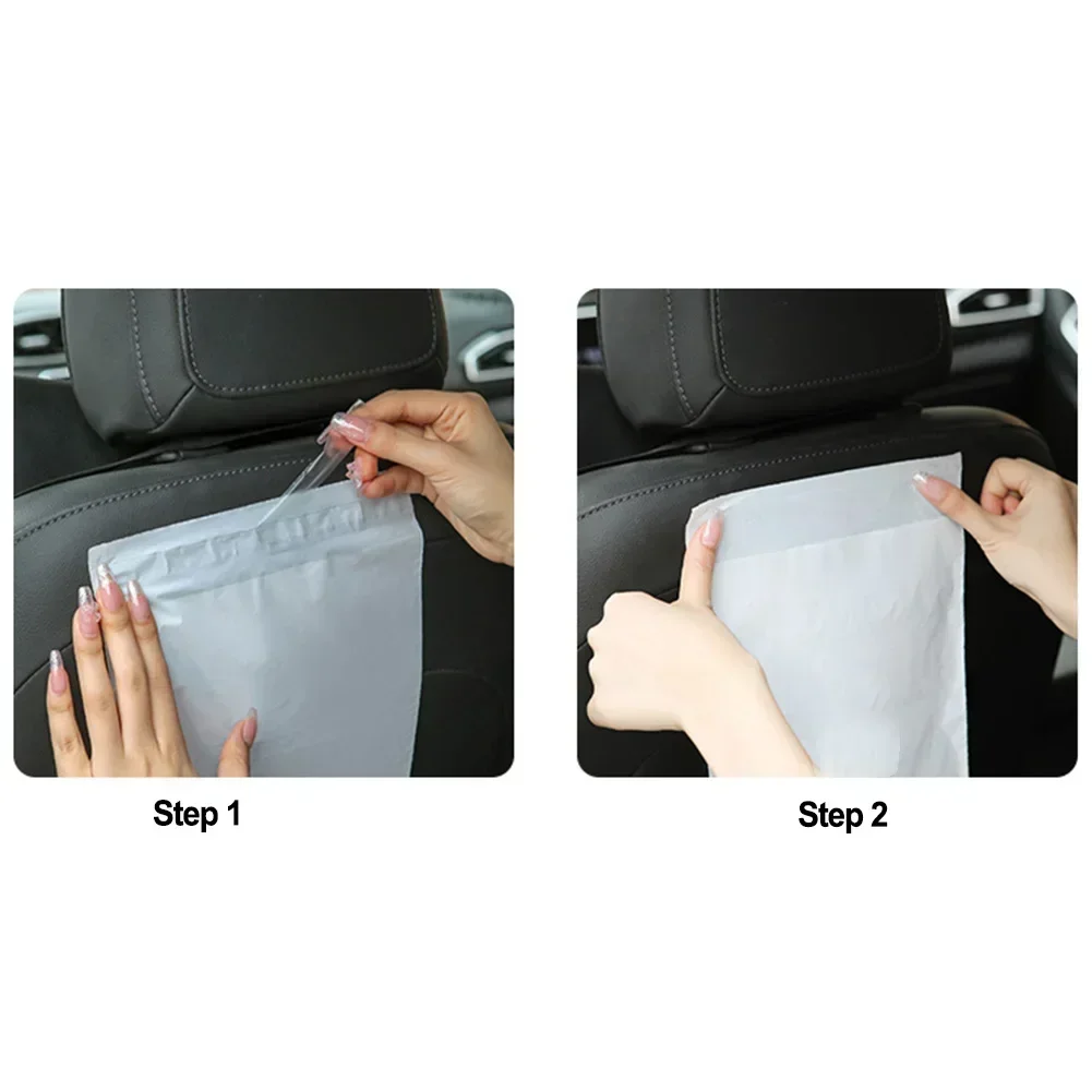 100pcs Self Adhesive Car Garbage Bags For Auto Office Kitchen