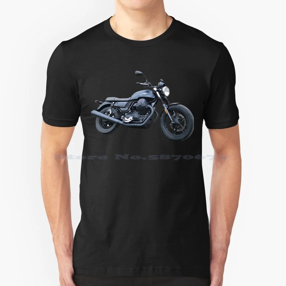 Moto Guzzi V7 T Shirt 100% Cotone Tee Moto Guzzi V7Iii Motoguzzi V7Iii Modern Classic Classic Bike Classic Moto Classic