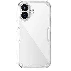 Transparent Minimalist Shockproof TPU Pro Phone Case by Nillkin - iPhone 17 (White)