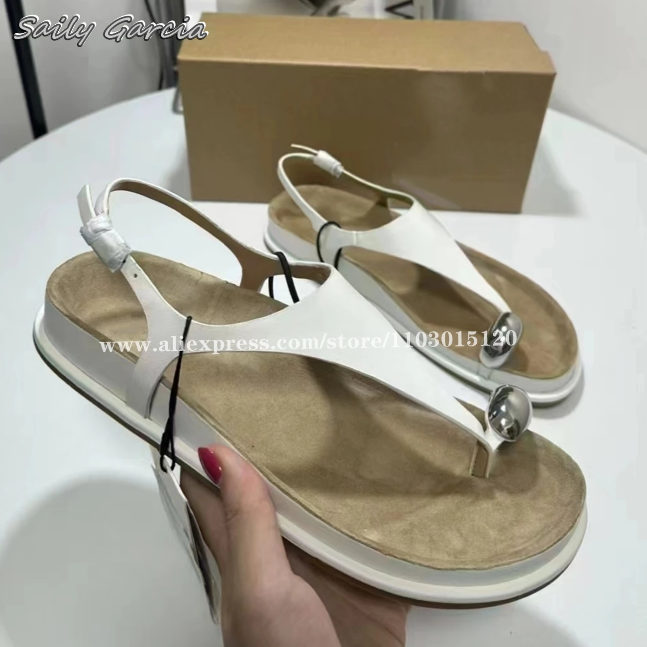 

Retro Open Toe Belt Buckle Strap Flip-flop Sandals 2024 Summer NEW All-Match Beach Flats Round Toe Platform Casual Outdoor Shoes