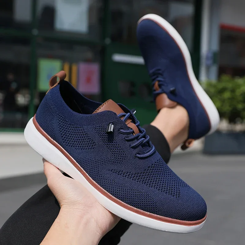 Spring Summer Men's Casual Sneakers Breathable Mesh Anti Slip Affordable Walking Shoes Comfortable Flat Bottomed Men Board Shoes