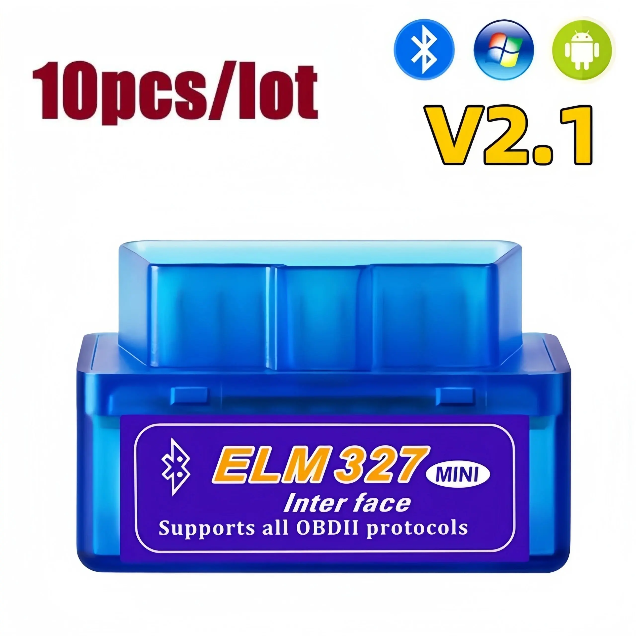 

Совместимый инструмент для диагностики автомобиля с Bluetooth ELM327 V2.1 интерфейс OBD2 считыватель кодов elm327 для Android Torque адаптер OBDII