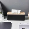Cover For Disposable Paper Facial Tissue Bamboo Rectangular Napkin Holder For Bathroom Vanity Desk Office Bamboo Tissue Box 1