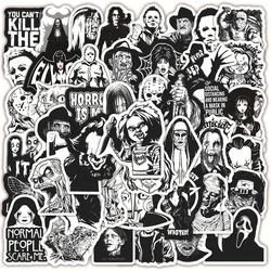Thriller Horror Movie-Themed Waterproof Sticker Set - DIY Decals for Cars, Skateboards, Guitars, and Luggage (50pcs Horror)