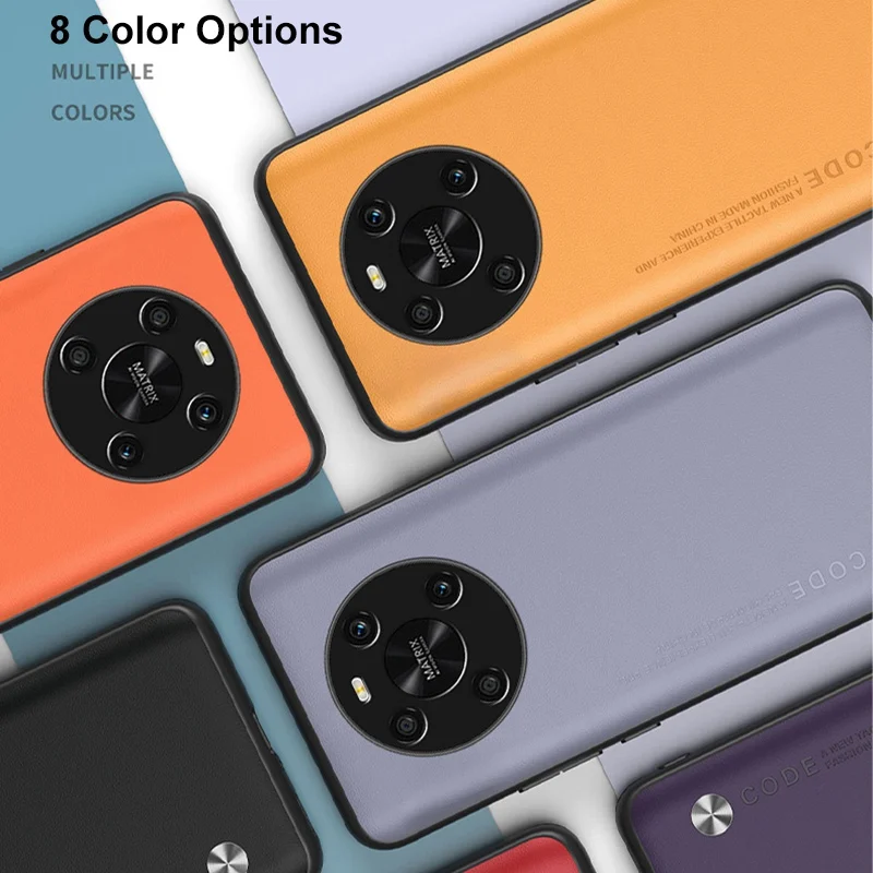 Luxury PU Leather Matte Phone Case with Full Protection